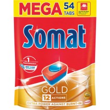Таблетки для посудомоечной машины SOMAT Gold, 54шт, Сербия, 54 шт