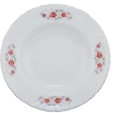 Тарелка CMIELOW Бледная роза 22,5см суповая, фарфор 0031190, Польша