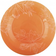 Купить Тарелка LUMINARC Zinnia orange 21см суповая, стекло P3375, Франция в Ленте