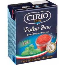 Купить Томаты CIRIO Chopped with Basil резаные очищенные с базиликом, Италия, 390 г в Ленте