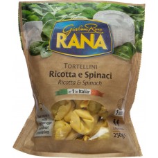 Тортеллини GIOVANNI RANA с сыром Рикотта и шпинатом охлажденные, 250г, Италия, 250 г