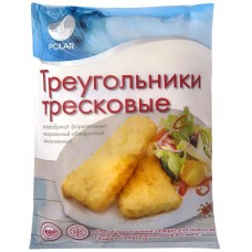 Треугольники POLAR треска филе рубленное в панировке, Россия, 600 г