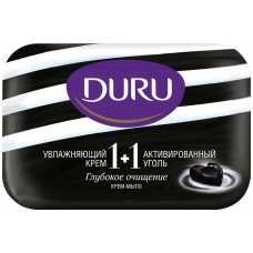 Туалетное мыло DURU 1+1 Активированный уголь, 80г, Малайзия, 80 г