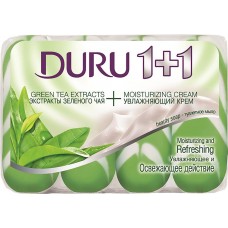 Купить Туалетное мыло DURU 1+1 Зеленый чай, 4шт, Малайзия, 4 шт в Ленте