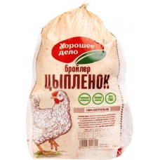 Тушка цыпленка бройлера ХОРОШЕЕ ДЕЛО охл. пакет вес, Россия