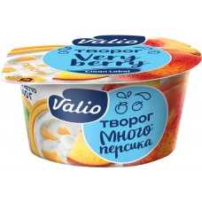 Творог VALIO Clean Label с персиком 3,5%, без змж, 140г, Россия, 140 г