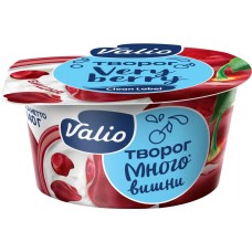 Творог VALIO Clean Label с вишней 3,5%, без змж, 140г, Россия, 140 г