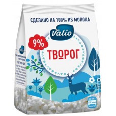 Купить Творог VALIO мдж 9% без змж, Россия, 200 г в Ленте