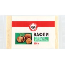 Купить Вафли 365 ДНЕЙ с ароматом лесного ореха, 200г, Россия, 200 г в Ленте