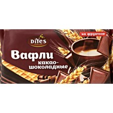 Вафли ДИYES какао-шоколадные, на фруктозе, 90г, Россия, 90 г