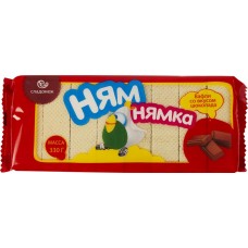 Вафли СЛАДОНЕЖ Ням-нямка с шоколадным вкусом, 330г, Россия, 330 г