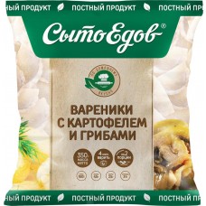 Вареники СЫТОЕДОВ с картофелем и грибами, 350г, Россия, 350 г
