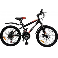 Велосипед ACTIWELL Joy 20", 21 скорость, черно-оранжевый, Арт. JOY20ST-U, Китай