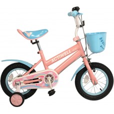 Велосипед детский ACTIWELL Kids 12", от 3 до 5 лет, розовый, Арт. KID-ST12, Китай