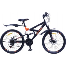 Купить Велосипед горный ACTIWELL Hardy 24", 18 скоростей, темно-серый, Арт. HRD24ST-U, Китай в Ленте