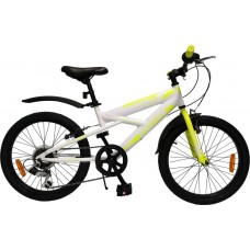 Велосипед горный ACTIWELL Junior 20", 6 скоростей, бело-зеленый, Арт. JUN20ST-U, Китай