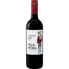 Вино ALLA MODA Негроамаро Апулия IGT красное сухое, 0.75л, Италия, 0.75 L