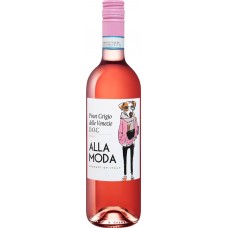 Вино ALLA MODA Пино Гриджио Венето DOC розовое сухое, 0.75л, Италия, 0.75 L