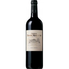 Купить Вино CHATEAU DES TROIS Moulins Бордо AOC выдержанное красное сухое, 0.75л, Франция, 0.75 L в Ленте