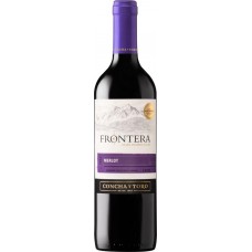 Вино CONCHA Y TORO FRONTERA Мерло Долина Сентраль DO красное полусухое, 0.75л, Чили, 0.75 L