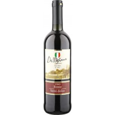 Вино DELLIISIMO Деллисимо столовое красное полусладкое, 0.75л, Италия, 0.75 L