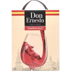 Вино DON ERNESTO Темпранильо красное сухое, 3л, Испания, 3 L