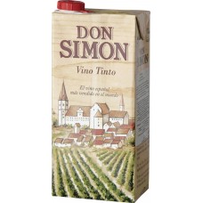 Вино DON SIMON Дон Симон столовое красное сухое, 1л, Испания, 1 L