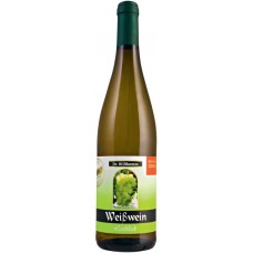 Вино DR. WILLKOMM столовое белое полусладкое, 0.75л, Германия, 0.75 L