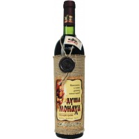Вино ДУША МОНАХА столовое красное полусладкое, 0.7л, Россия, 0.7 L