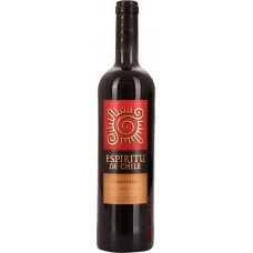 Вино ESPIRITU DE CHILE Карменер Валле Централь защ. геогр. указ. красное полусухое, 0.75л, Чили, 0.75 L