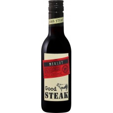 Вино GOOD STEAK Мерло столовое красное сухое, 0.187л, Россия, 0.187 L