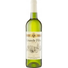 Вино GRANDE FETE столовое белое сухое, 0.75л, Франция, 0.75 L