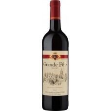 Вино GRANDE FETE столовое красное сухое, 0.75л, Франция, 0.75 L