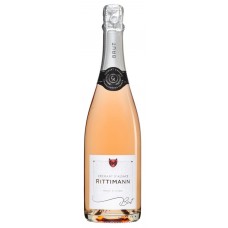 Вино игристое RITTIMANN CREMANT D'ALSACE Rose розовое брют, 0.75л, Франция, 0.75 L