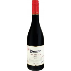 Вино игристое RIUNITE Ламбруско Эмилия IGT жемчужное красное полусладкое, 0.75л, Италия, 0.75 L