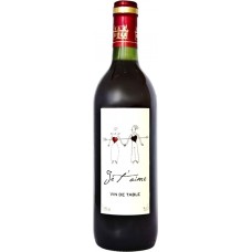 Вино JE T' AIME красное п/сл., Франция, 0.75 L