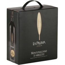 Вино LA PIUMA Монтепульчано д'Абруццо DOC красное полусухое, 3л, Италия, 3 L