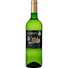 Вино LES GABARES DE BORDEAUX Бордо AOP бел. сух., Франция, 0.75 L