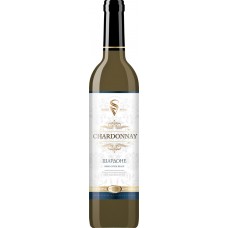 Вино МЕДИУМ Шардоне столовое белое сухое, 0.7л, Россия, 0.7 L