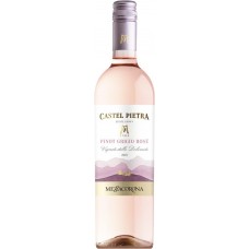 Вино MEZZACORONA Castel Pietra Пино Гриджио Розе Доломити IGT розовое сухое, 0.75л, Италия, 0.75 L