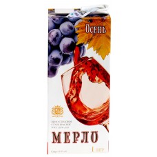 Вино ОСЕНЬ Мерло стол. кр. сух., Россия, 1 L