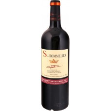 Вино S DE SOMMELIER Каберне Совиньон красное сухое, 0.75л, Франция, 0.75 L
