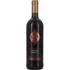 Вино SAVELLA Мерло столовое красное полусухое, 0.75л, Италия, 0.75 L