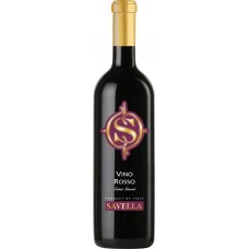 Вино SAVELLA столовое красное полусладкое, 0.75л, Италия, 0.75 L