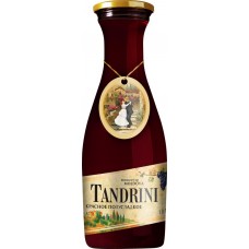 Вино TANDRINI столовое красное полусладкое, 1л, Молдова, 1 L