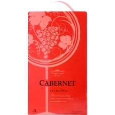Вино TRADITIONAL WINE Каберне столовое красное сухое, 2л, Россия, 2 L