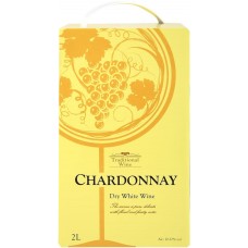 Вино TRADITIONAL WINE Шардоне столовое белое сухое, 2л, Россия, 2 L