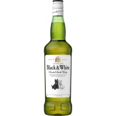 Виски BLACK&WHITE Шотландский купажированный, 40%, 0.7л, Великобритания, 0.7 L