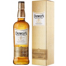 Виски DEWAR'S Монарх Шотландский купажированный 15 лет, 40%, п/у, 0.75л, Великобритания, 0.75 L