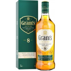 Виски GRANT'S Sherry cask Шотландский купажированный 8 лет 40%, п/у, 0.7л, Великобритания, 0.7 L